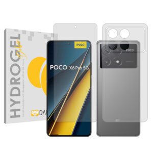 محافظ صفحه نمایش شفاف دبن مدل Tough مناسب برای گوشی موبایل شیائومی Poco X6 Pro به همراه محافظ پشت گوشی